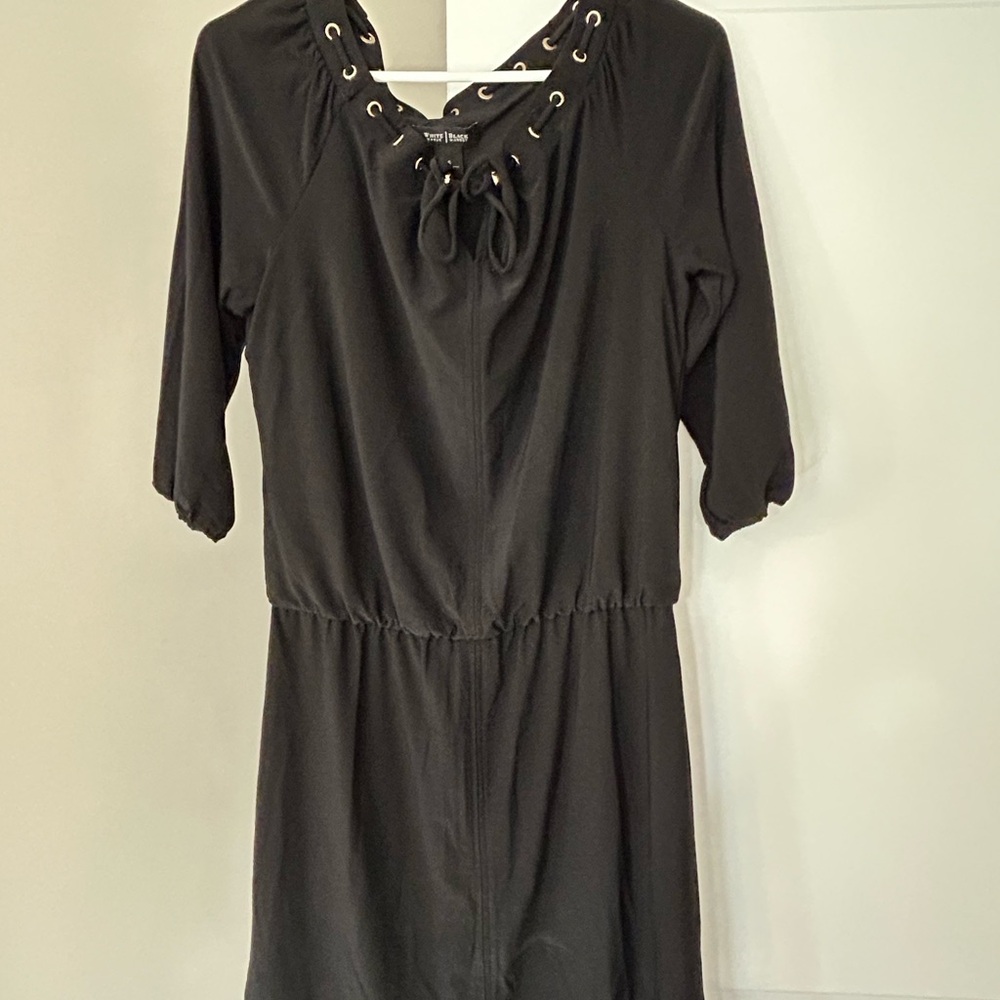 White House Black Market Black Grommet Dress